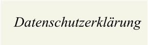 Datenschutzerklärung